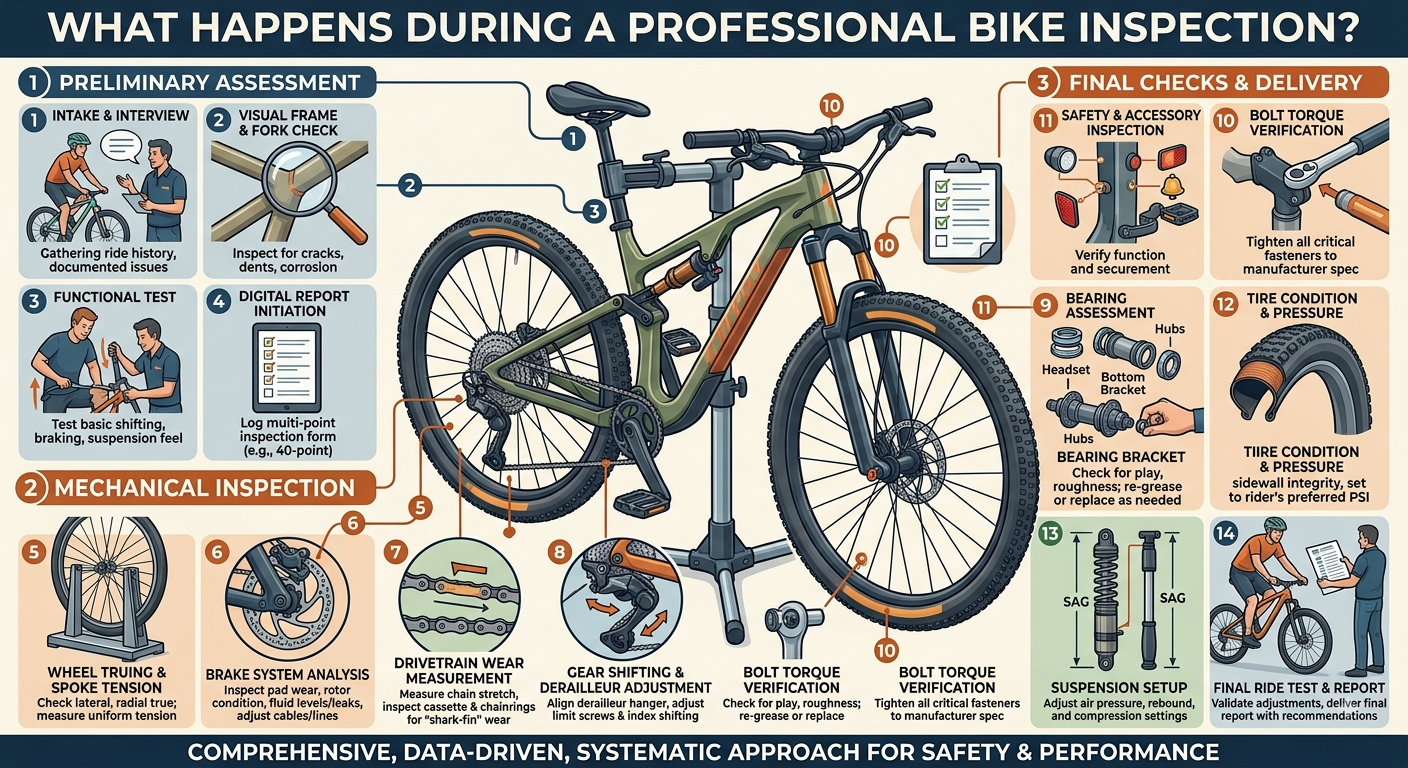 What Happens During A Professional Bike Inspection?
